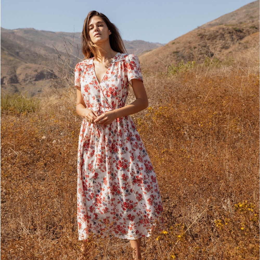 Christy Dawn The Dawn Dress Vermillion Bloom